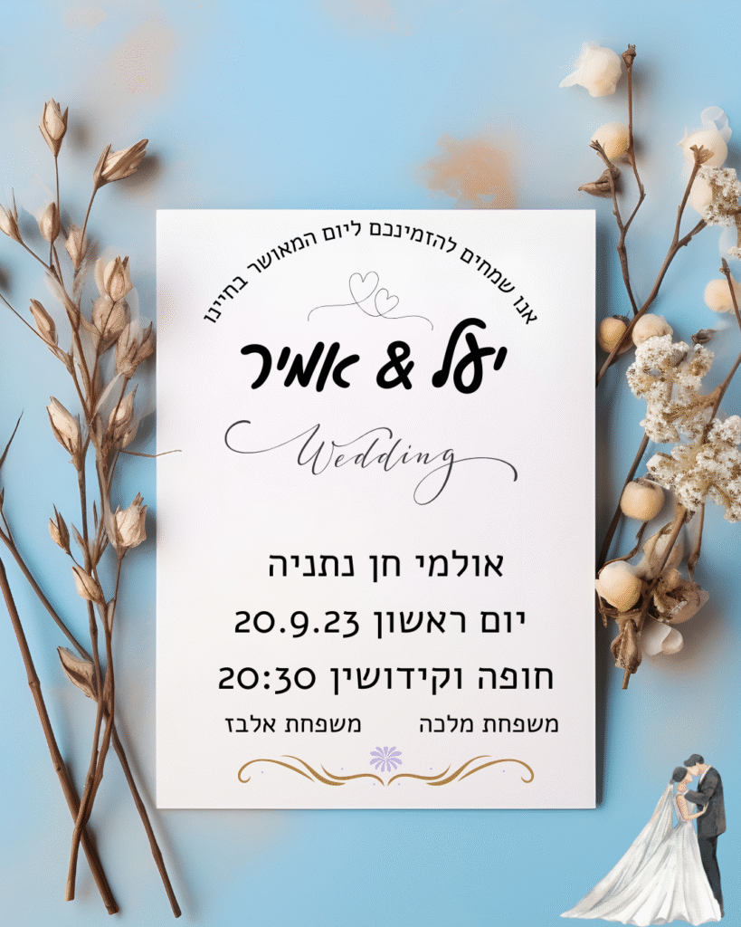 חתונה הזמנה